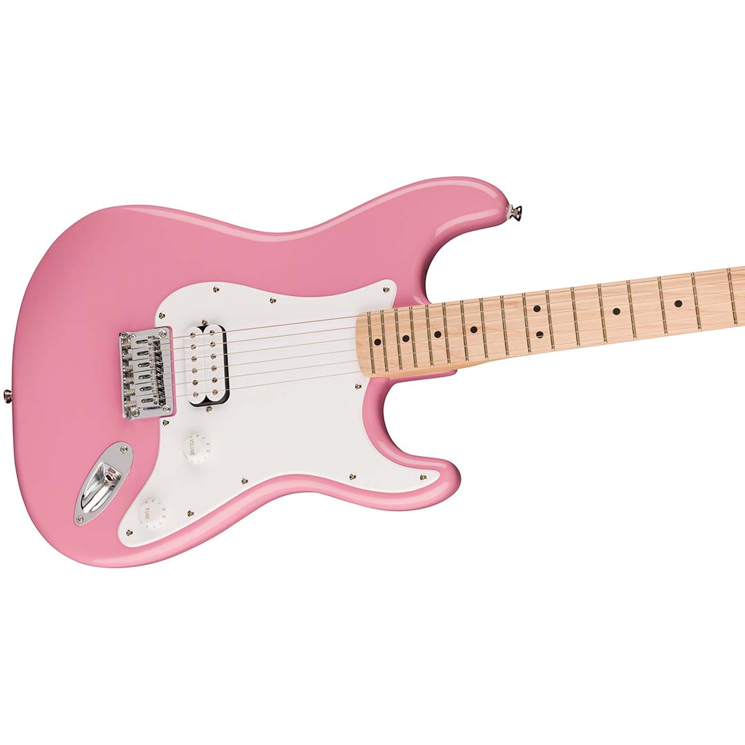 Squier Sonic® Stratocaster® HT H, Maple Fingerboard, White Pickguard, Flash Pink - Image 5