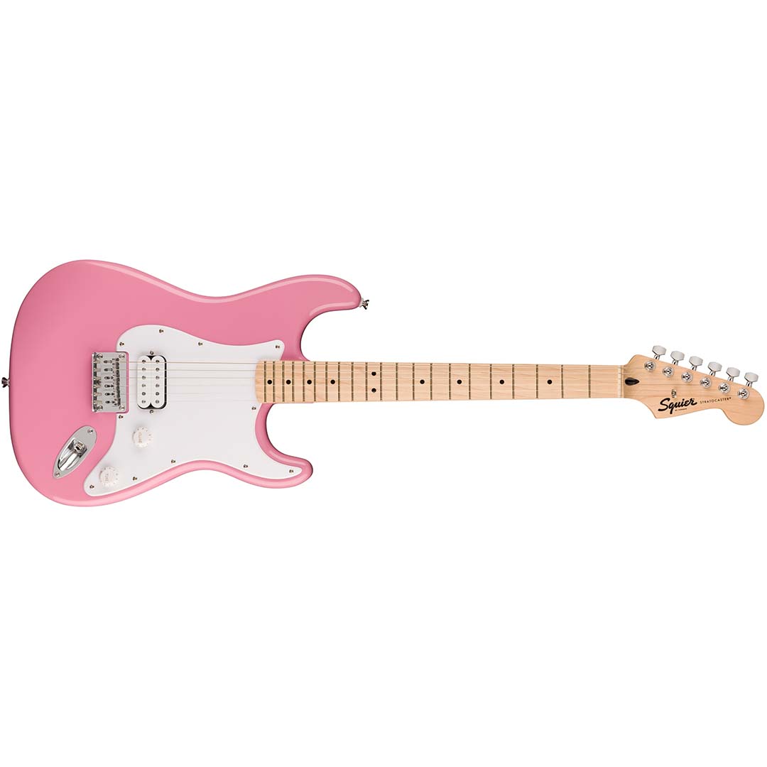Squier Sonic® Stratocaster® HT H, Maple Fingerboard, White Pickguard, Flash Pink - Image 2
