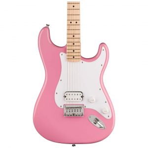 Squier Sonic® Stratocaster® HT H, Maple Fingerboard, White Pickguard, Flash Pink