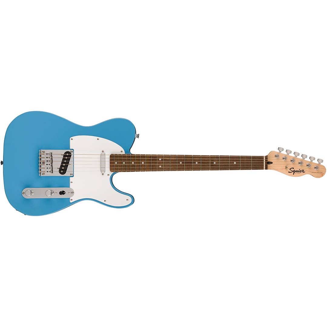 Squier Sonic® Telecaster®, Laurel Fingerboard, White Pickguard, California Blue - Image 2