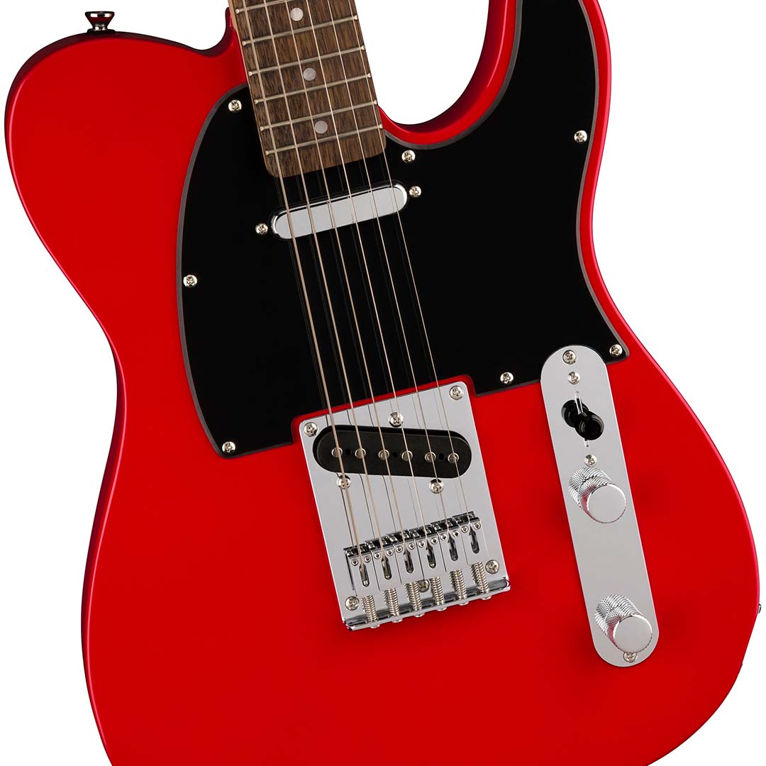 Squier Sonic® Telecaster®, Laurel Fingerboard, Black Pickguard, Torino Red - Image 4