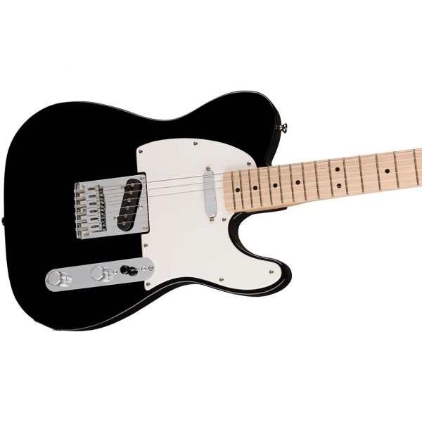 Squier Sonic® Telecaster®, Maple Fingerboard, White Pickguard, Black - Image 5