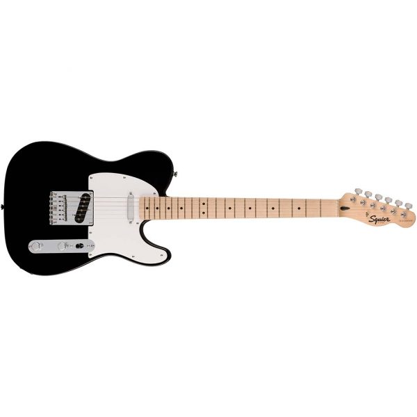 Squier Sonic® Telecaster®, Maple Fingerboard, White Pickguard, Black - Image 2