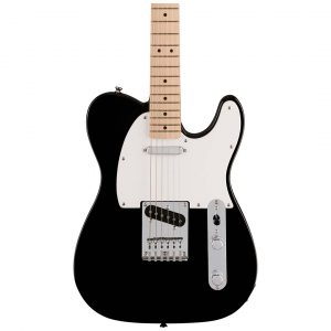 Squier Sonic® Telecaster®, Maple Fingerboard, White Pickguard, Black