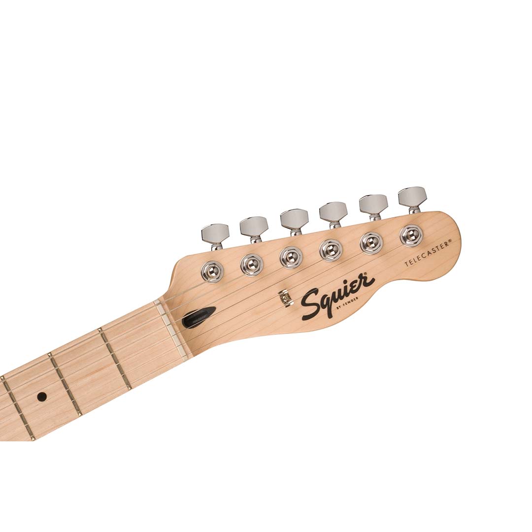 Squier Sonic® Telecaster®, Maple Fingerboard, White Pickguard, Black - Image 6