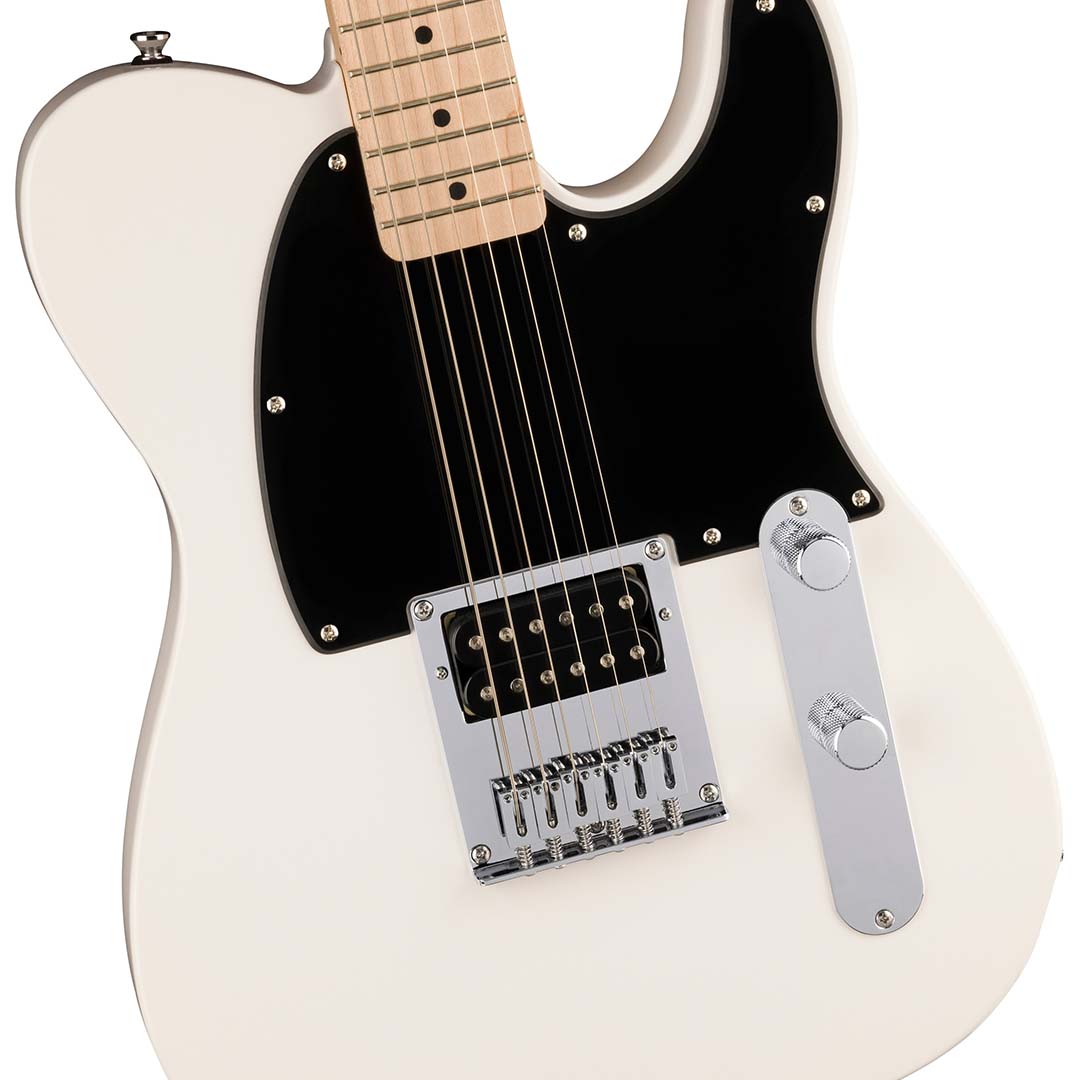 Squier Sonic® Esquire® H, Maple Fingerboard, Black Pickguard, Arctic White - Image 4