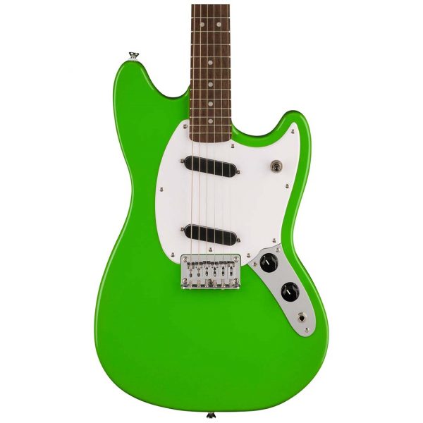 FSR Squier Sonic® Mustang®, Laurel Fingerboard, White Pickguard, Lime Green