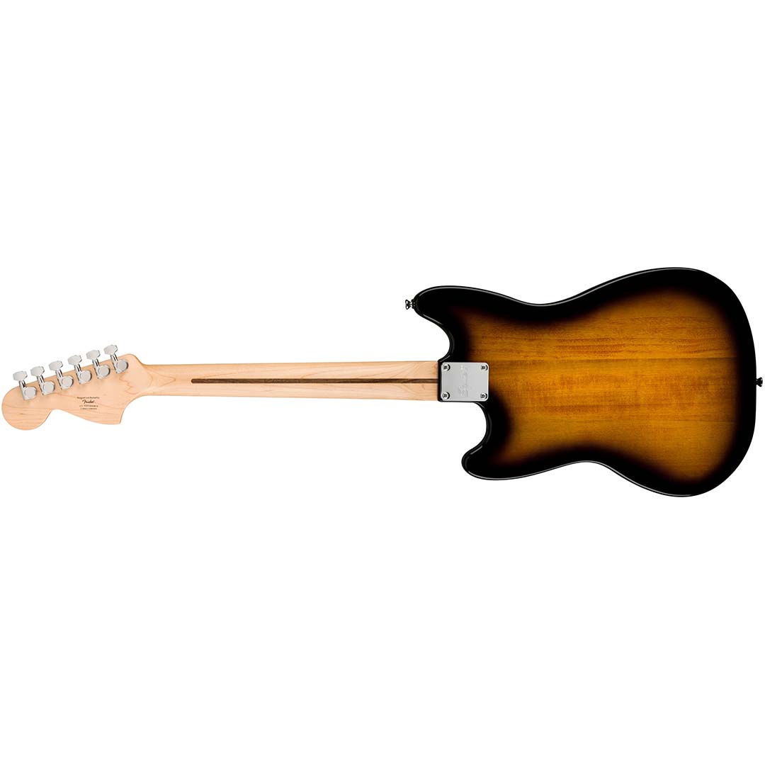 Squier Sonic® Mustang®, Maple Fingerboard, White Pickguard, 2-Color Sunburst - Image 3