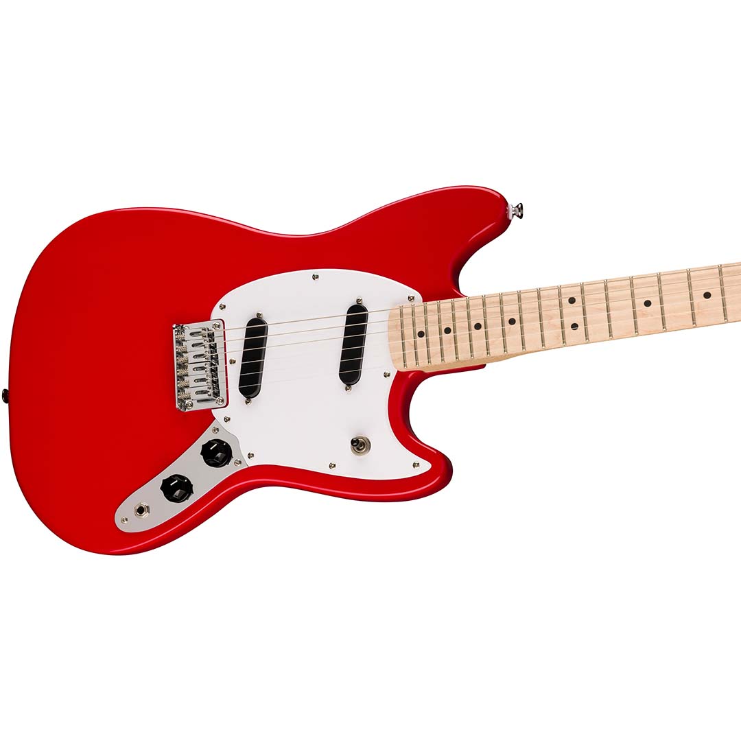 Squier Sonic® Mustang®, Maple Fingerboard, White Pickguard, Torino Red - Image 5