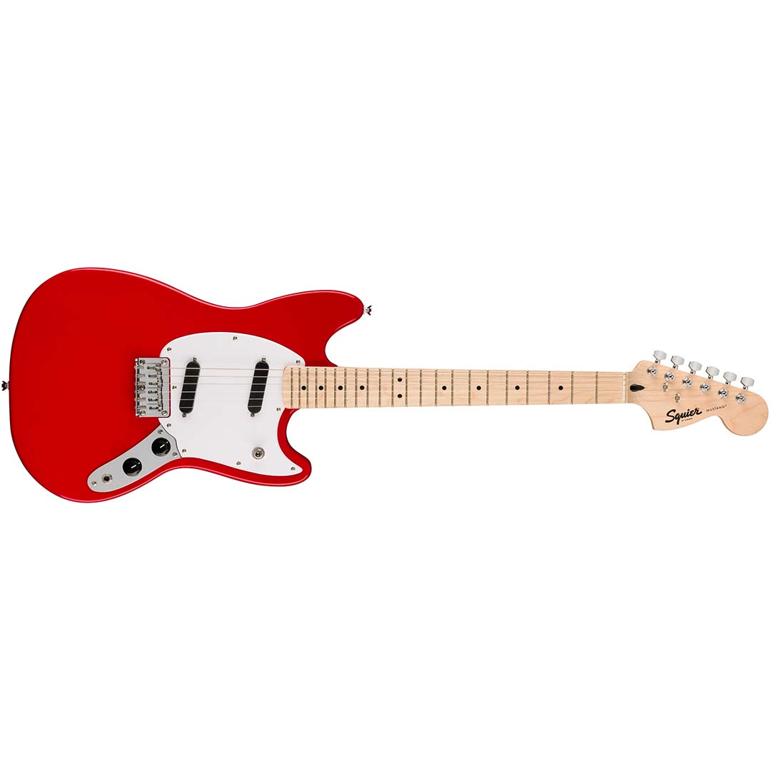 Squier Sonic® Mustang®, Maple Fingerboard, White Pickguard, Torino Red - Image 2