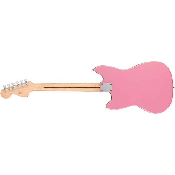 Squier Sonic® Mustang® HH, Maple Fingerboard, White Pickguard, Flash Pink - Image 3