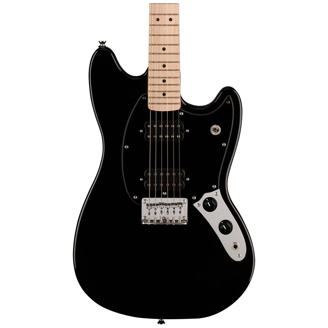 FSR Squier Sonic® Mustang® HH, Maple Fingerboard, Black Pickguard, Black