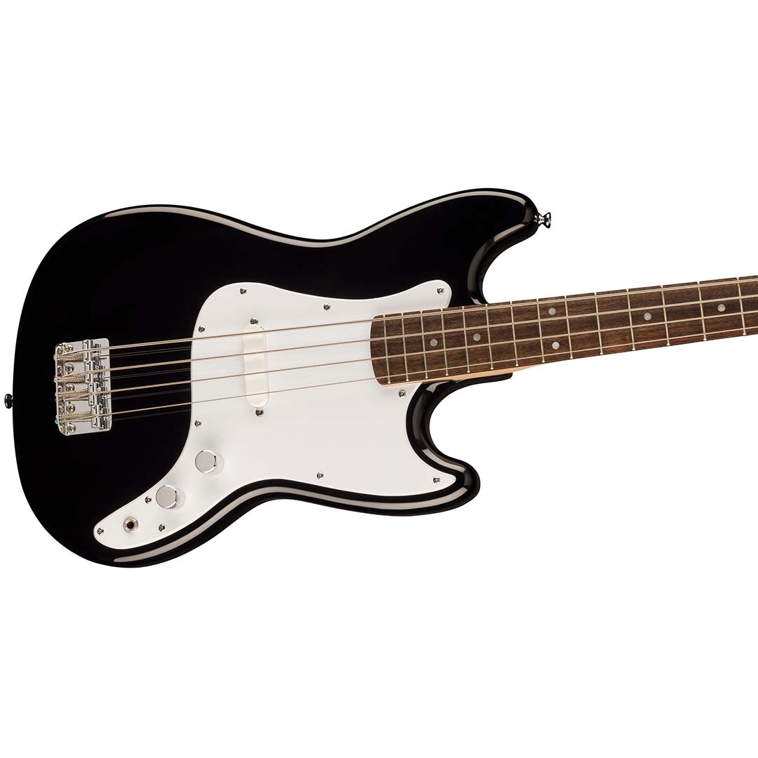 Squier Sonic® Bronco™ Bass, Laurel Fingerboard, White Pickguard, Black - Image 5