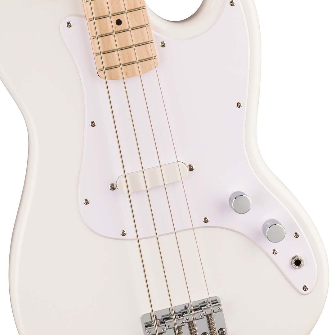 Squier Sonic® Bronco™ Bass, Maple Fingerboard, White Pickguard, Arctic White - Image 4