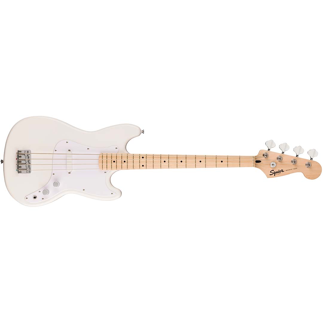 Squier Sonic® Bronco™ Bass, Maple Fingerboard, White Pickguard, Arctic White - Image 2