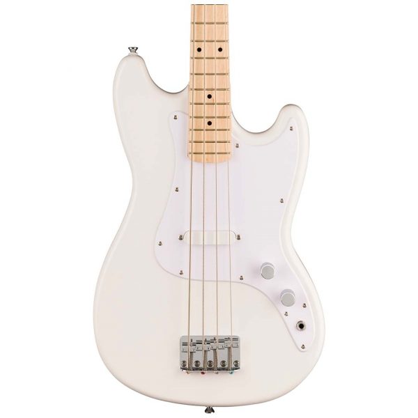 Squier Sonic® Bronco™ Bass, Maple Fingerboard, White Pickguard, Arctic White