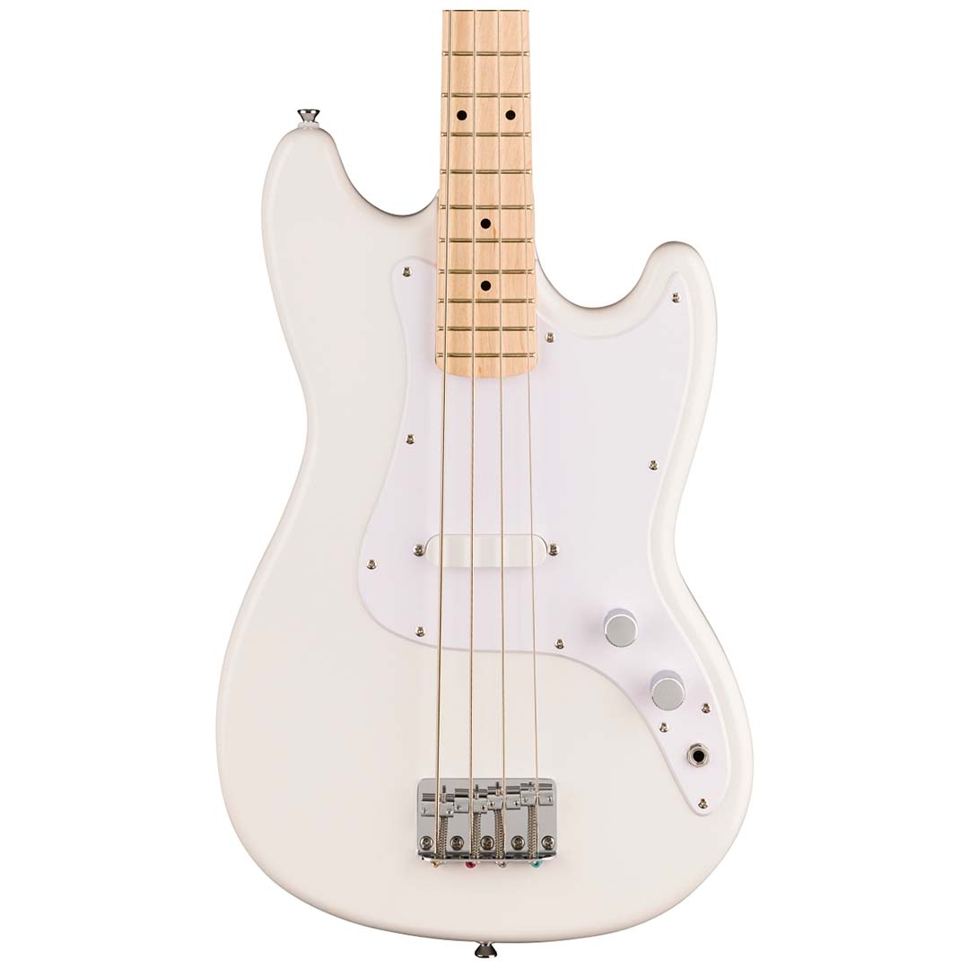 Squier Sonic® Bronco™ Bass, Maple Fingerboard, White Pickguard, Arctic White