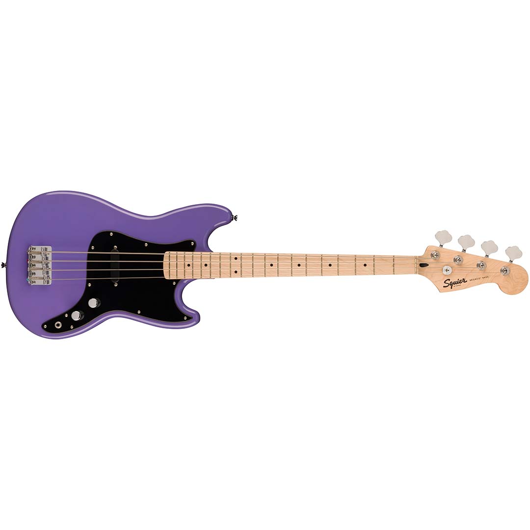 FSR Squier Sonic® Bronco® Bass, Maple Fingerboard, Black Pickguard, Ultraviolet - Image 2