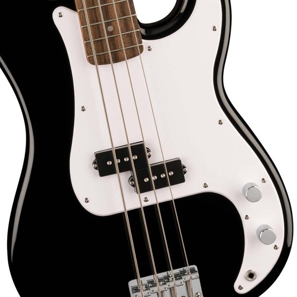 Squier Sonic® Precision Bass®, Laurel Fingerboard, White Pickguard, Black - Image 4