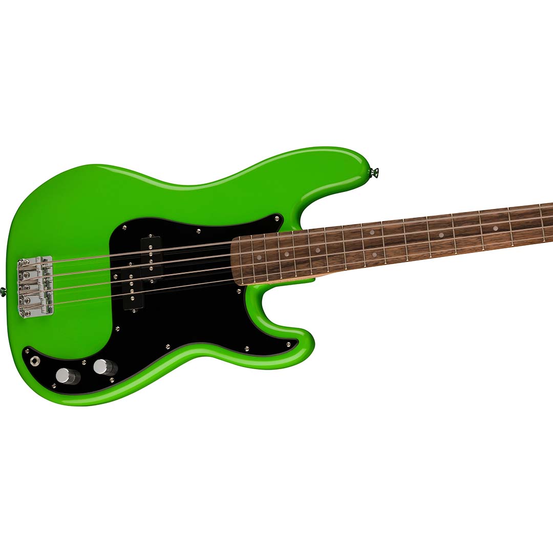 FSR Squier Sonic® Precision Bass®, Laurel Fingerboard, Black Pickguard, Lime Green - Image 5