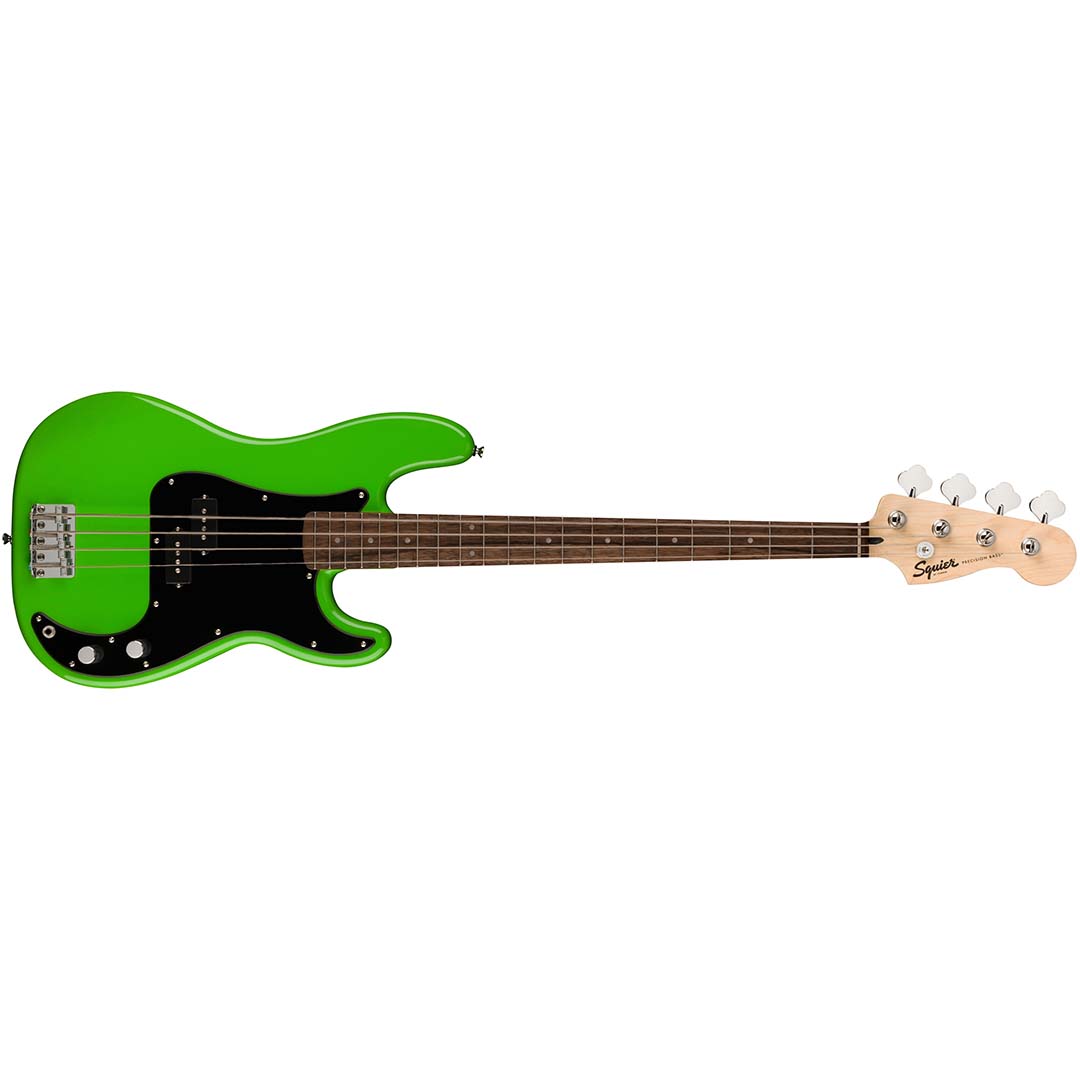 FSR Squier Sonic® Precision Bass®, Laurel Fingerboard, Black Pickguard, Lime Green - Image 2