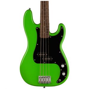 FSR Squier Sonic® Precision Bass®, Laurel Fingerboard, Black Pickguard, Lime Green