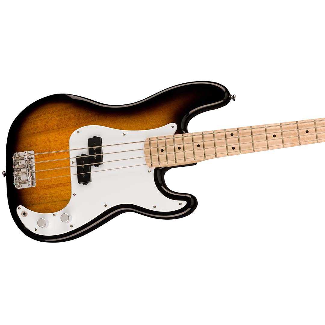 Squier Sonic® Precision Bass®, Maple Fingerboard, White Pickguard, 2-Color Sunburst - Image 5