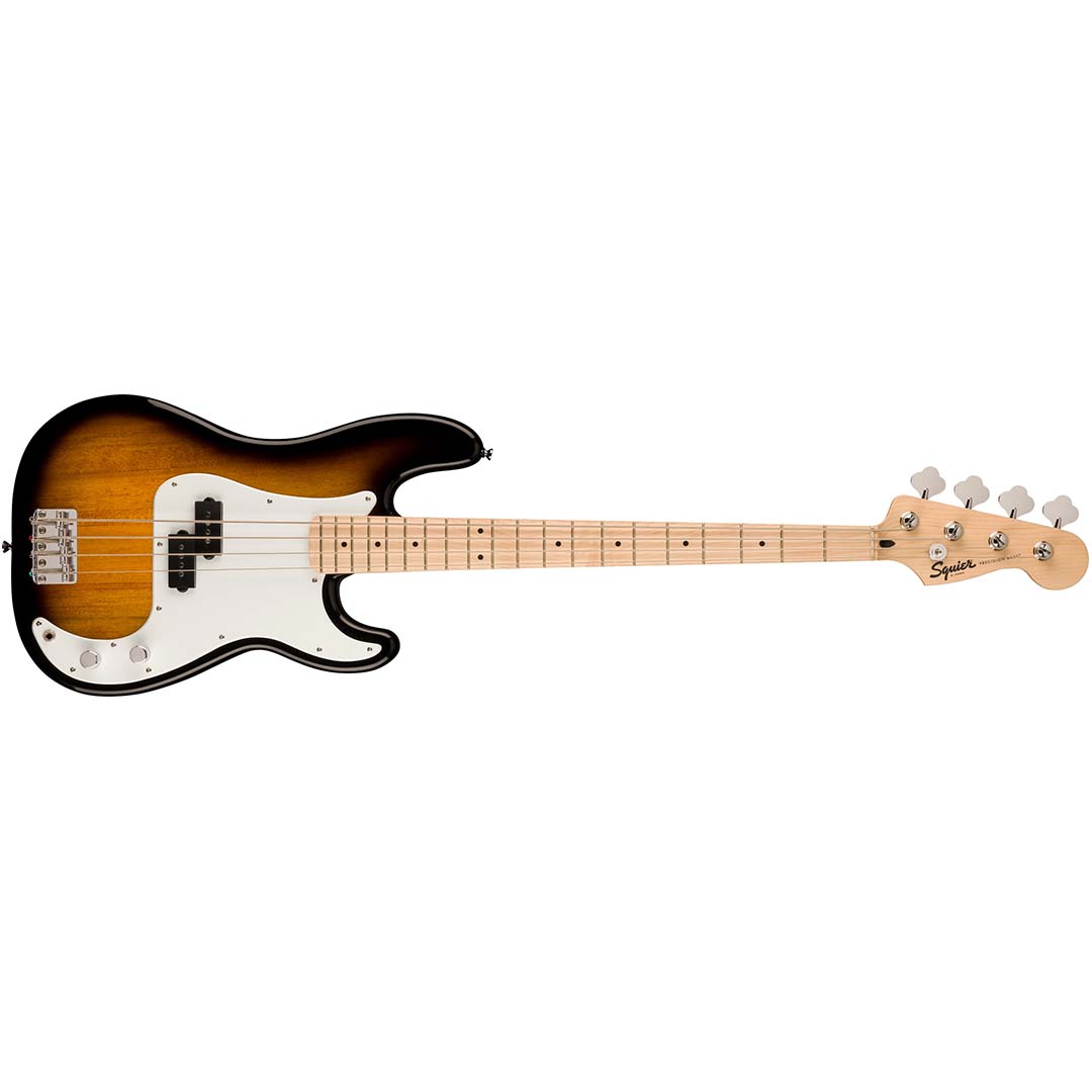 Squier Sonic® Precision Bass®, Maple Fingerboard, White Pickguard, 2-Color Sunburst - Image 2