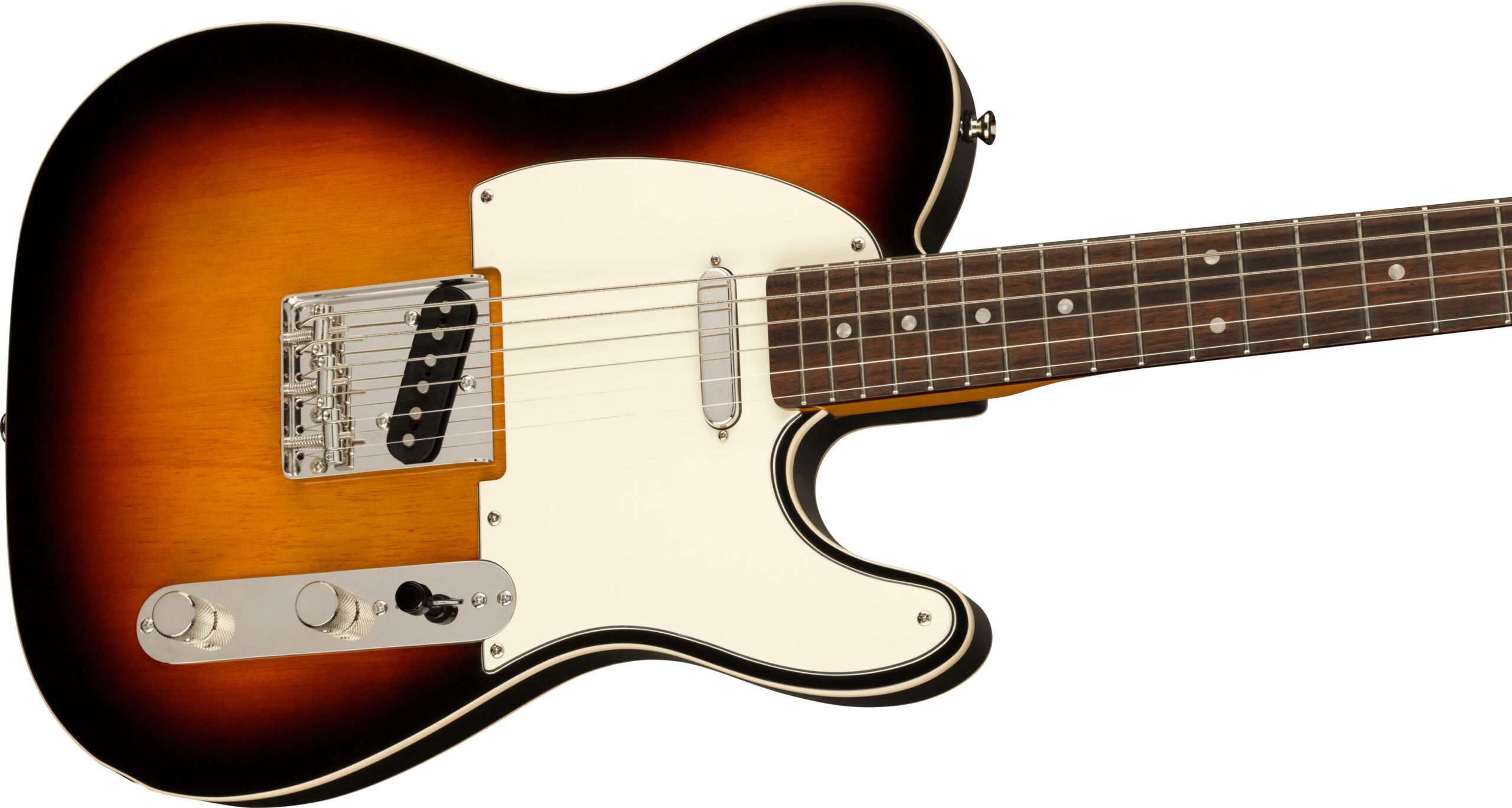 Classic Vibe Baritone Custom Telecaster®, Laurel Fingerboard, Parchment Pickguard, 3-Color Sunburst - Image 5