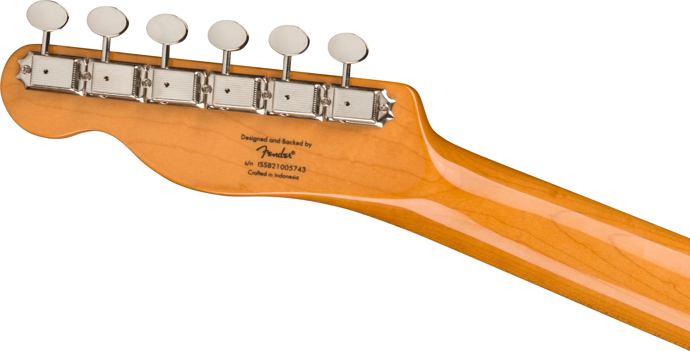 Classic Vibe Baritone Custom Telecaster®, Laurel Fingerboard, Parchment Pickguard, 3-Color Sunburst - Image 7
