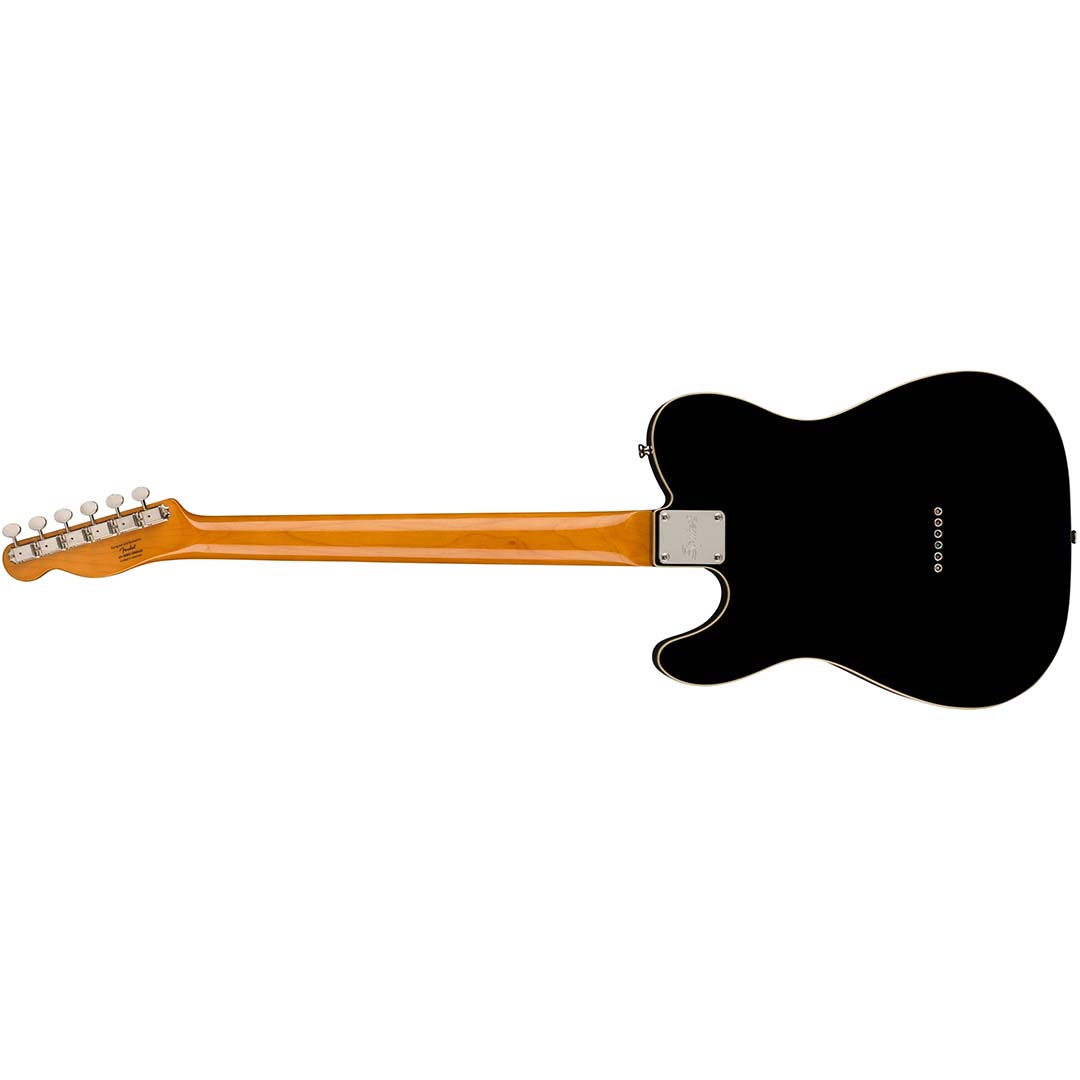 Classic Vibe Baritone Custom Telecaster®, Laurel Fingerboard, Parchment Pickguard, Black - Image 3