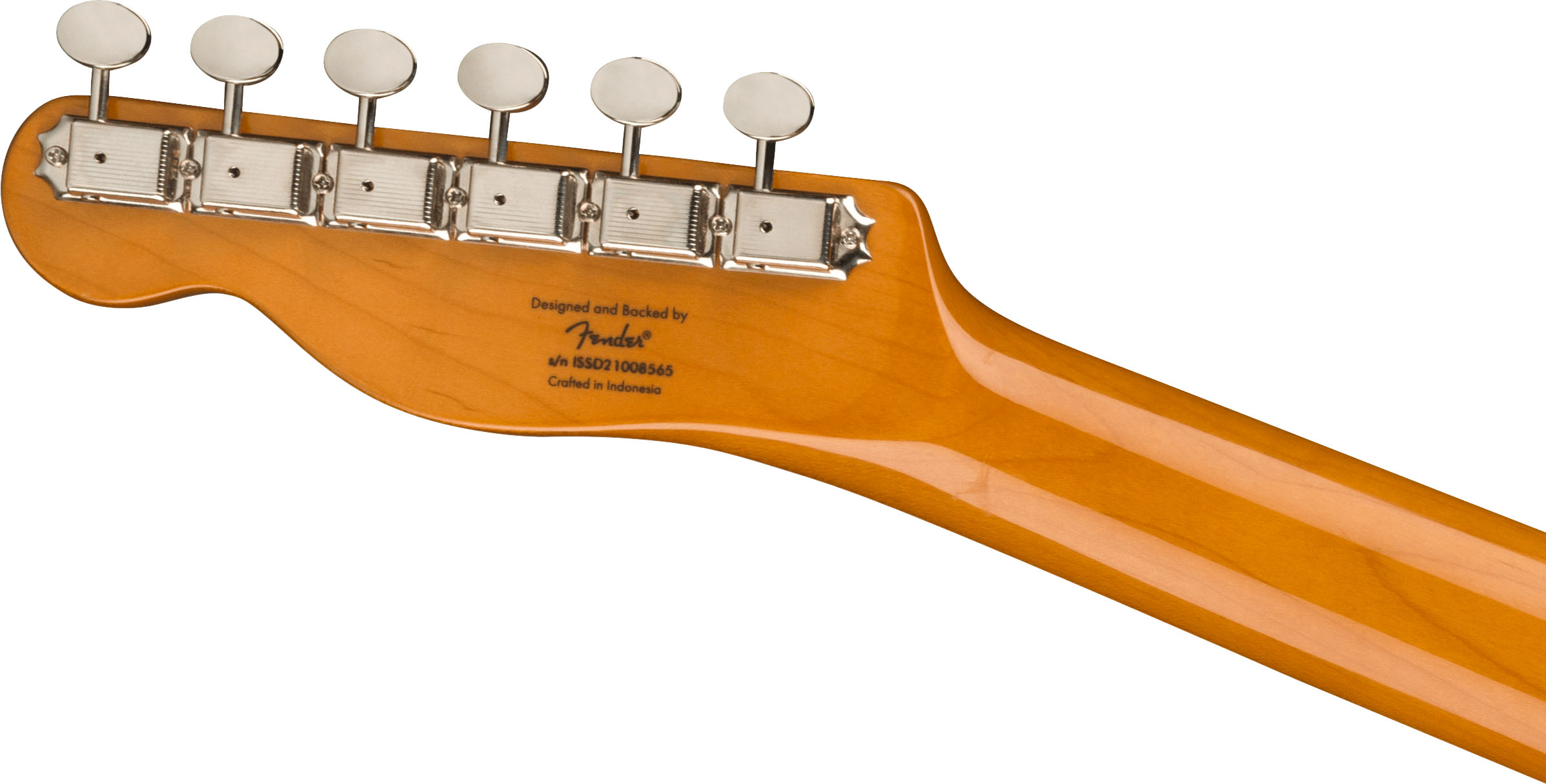 Classic Vibe Baritone Custom Telecaster®, Laurel Fingerboard, Parchment Pickguard, Black - Image 7