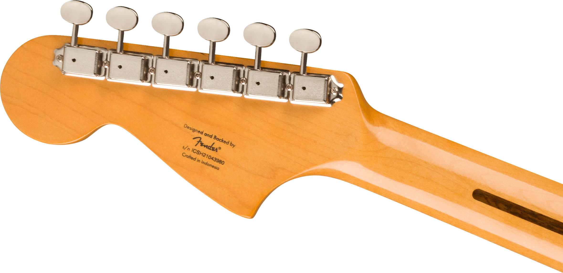 FSR Classic Vibe '60s Jaguar®, Laurel Fingerboard, Tortoiseshell Pickguard, Matching Headstock, Silver Sparkle - Image 7