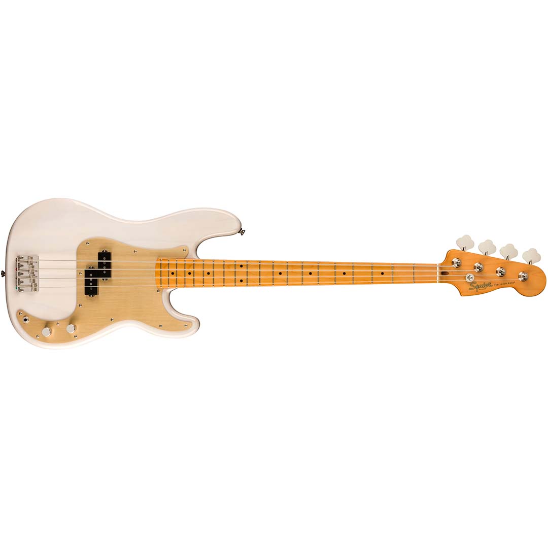 FSR Classic Vibe Late '50s Precision Bass®, Maple Fingerboard, Gold Anodized Pickguard, White Blonde - Image 2