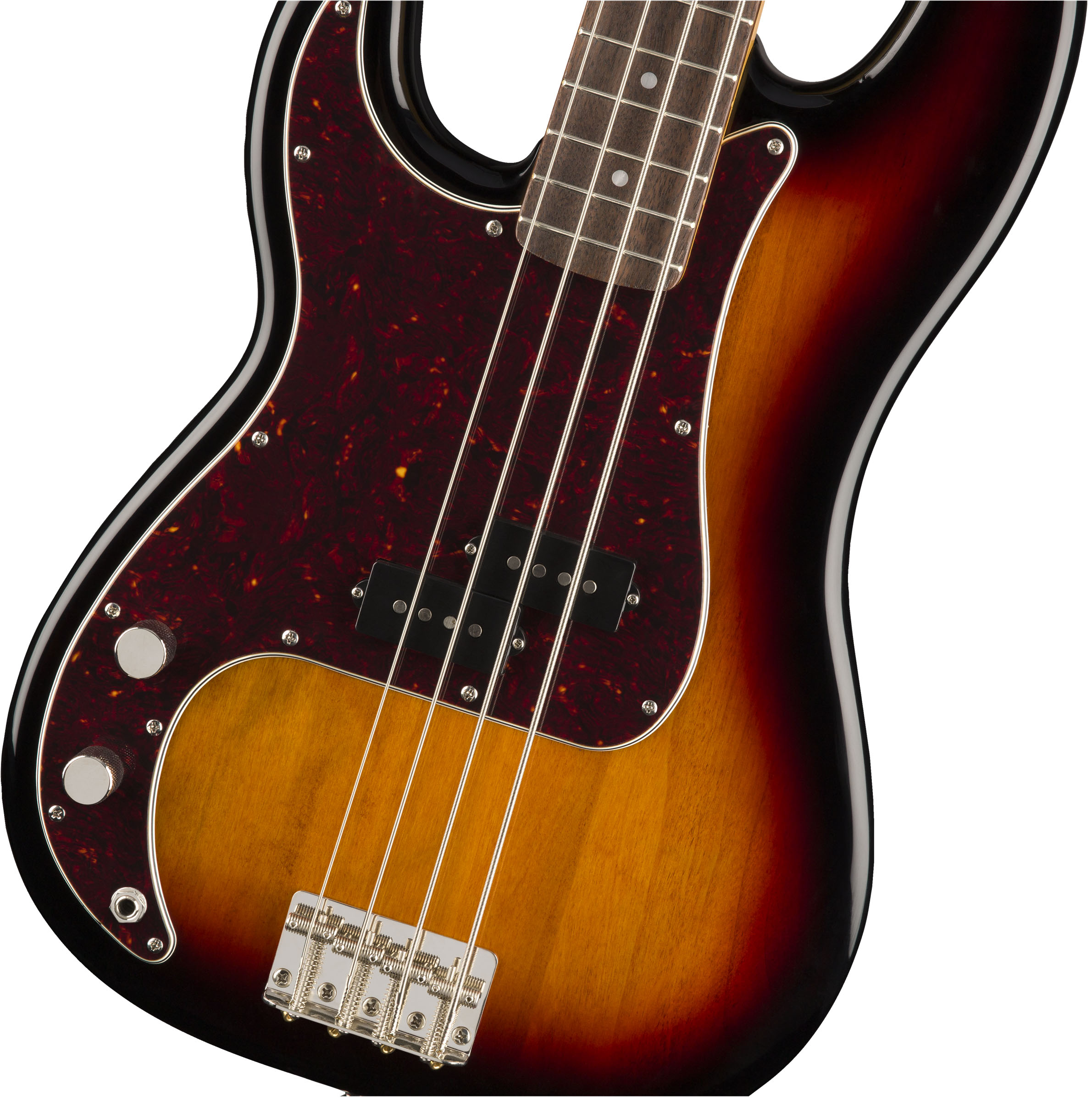 Classic Vibe '60s Precision Bass® Left-Handed, Laurel Fingerboard, 3-Color Sunburst - Image 4