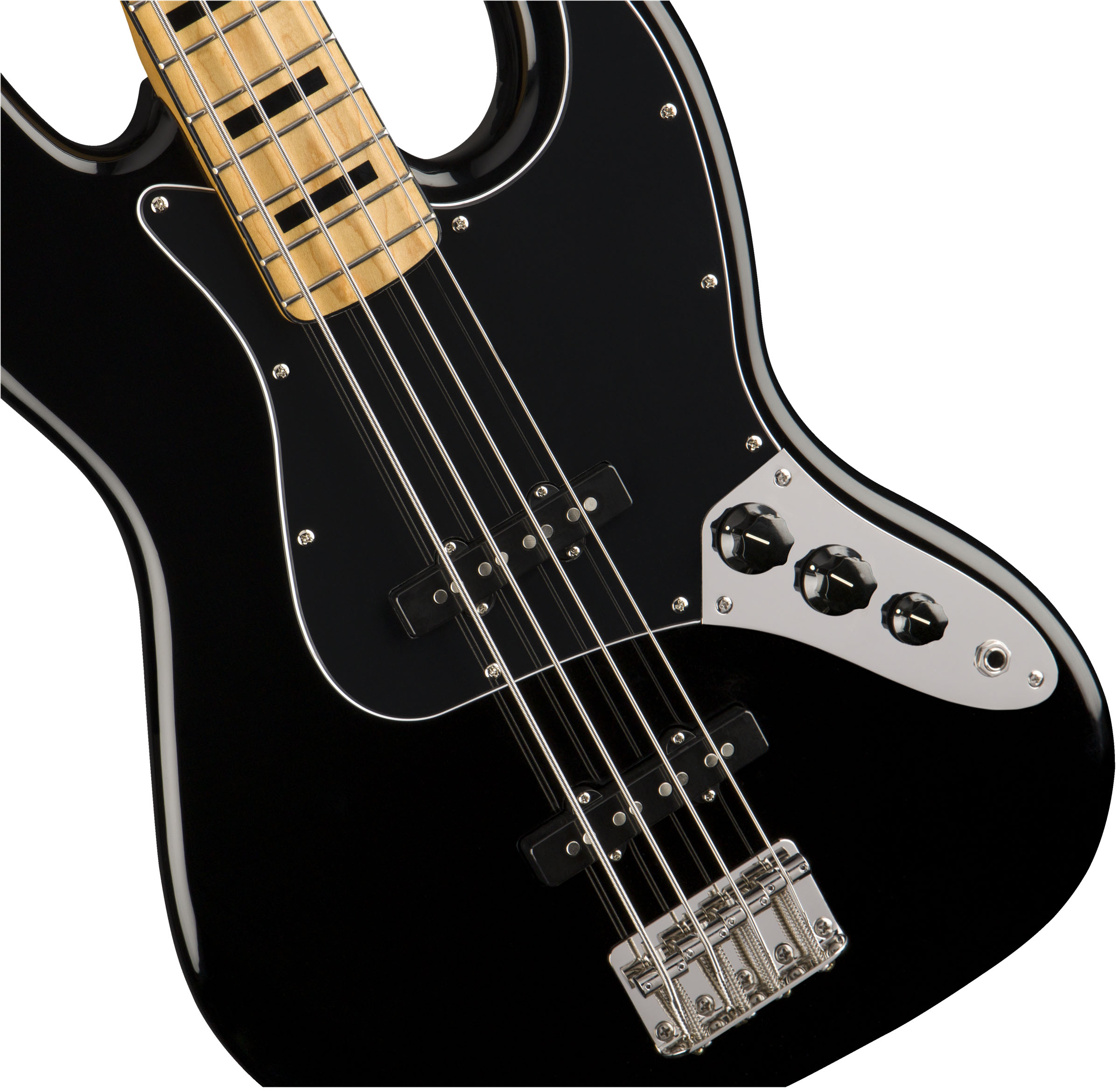 Classic Vibe '70s Jazz Bass®, Maple Fingerboard, Black - Image 4