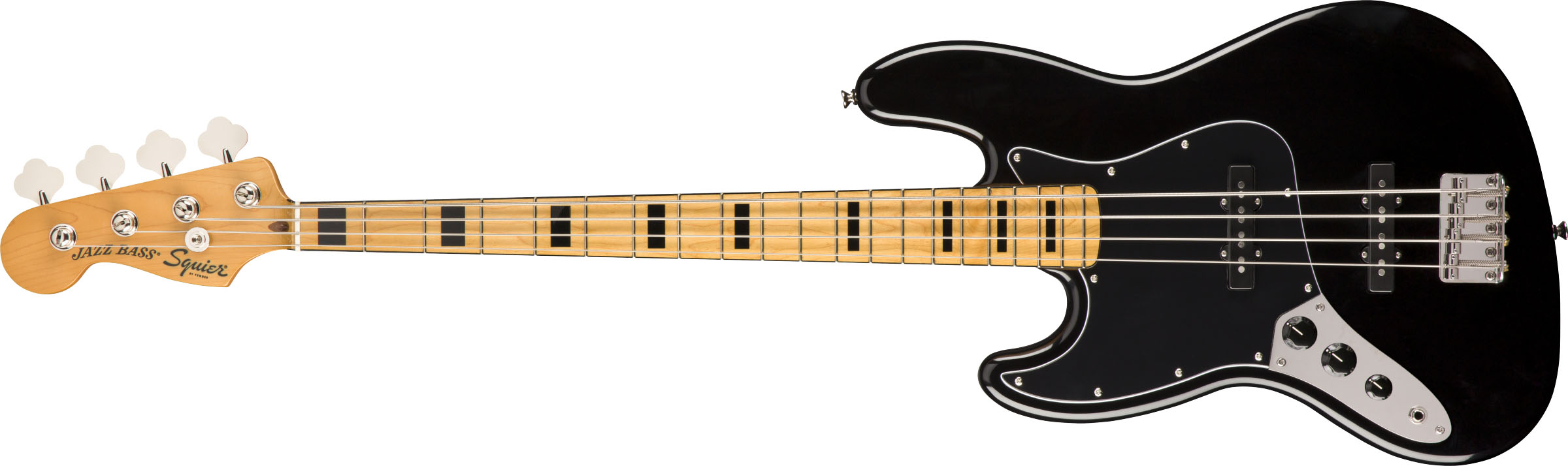 Classic Vibe '70s Jazz Bass® Left-Handed, Maple Fingerboard, Black - Image 2