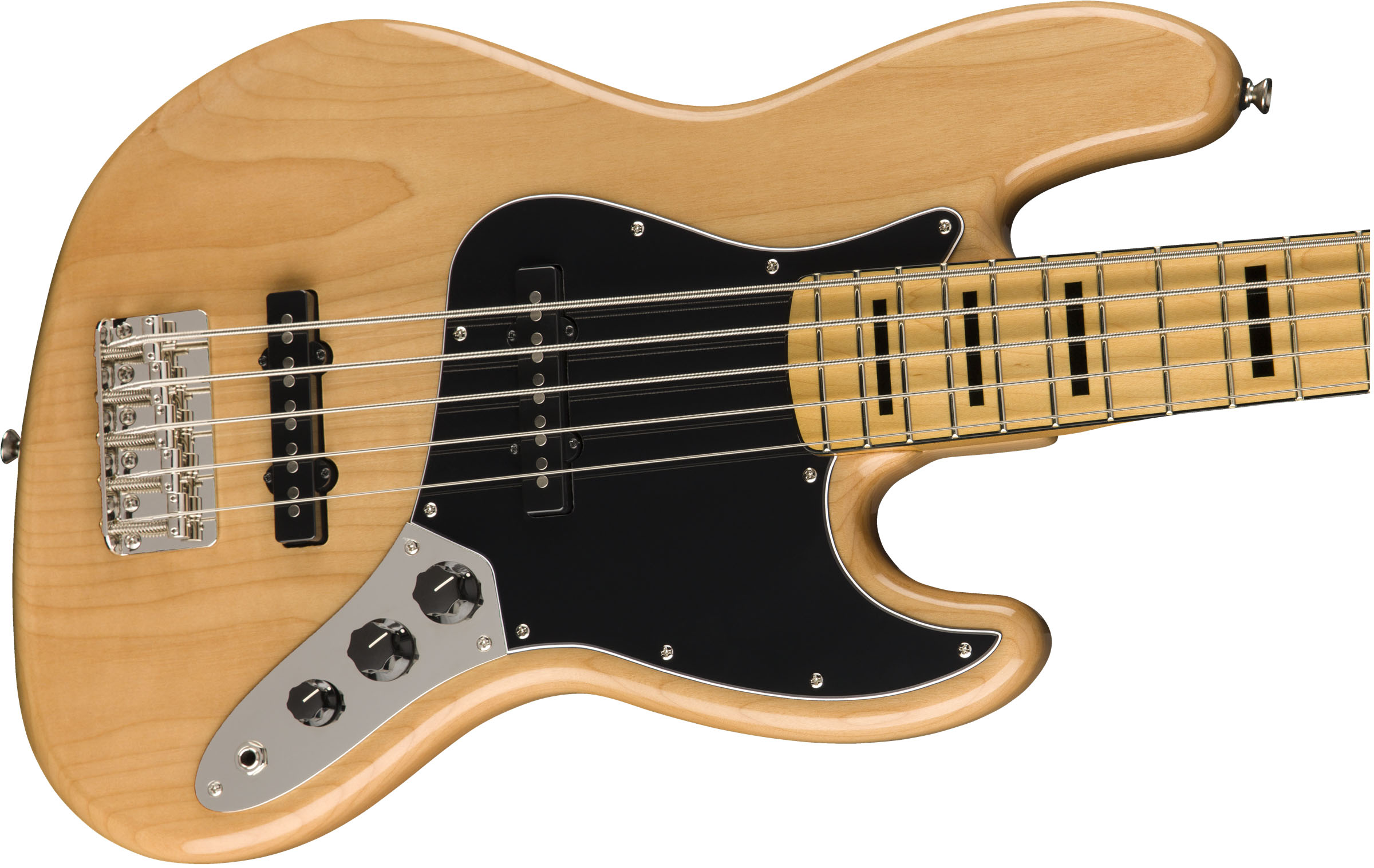 Classic Vibe '70s Jazz Bass® V, Maple Fingerboard, Natural - Image 5