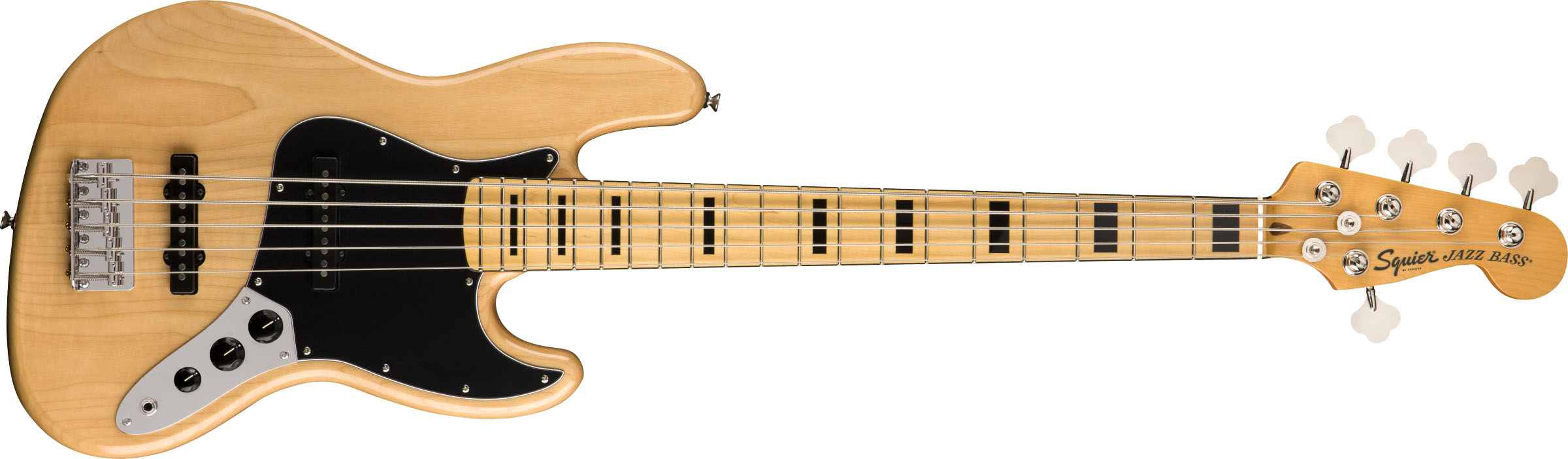 Classic Vibe '70s Jazz Bass® V, Maple Fingerboard, Natural - Image 2