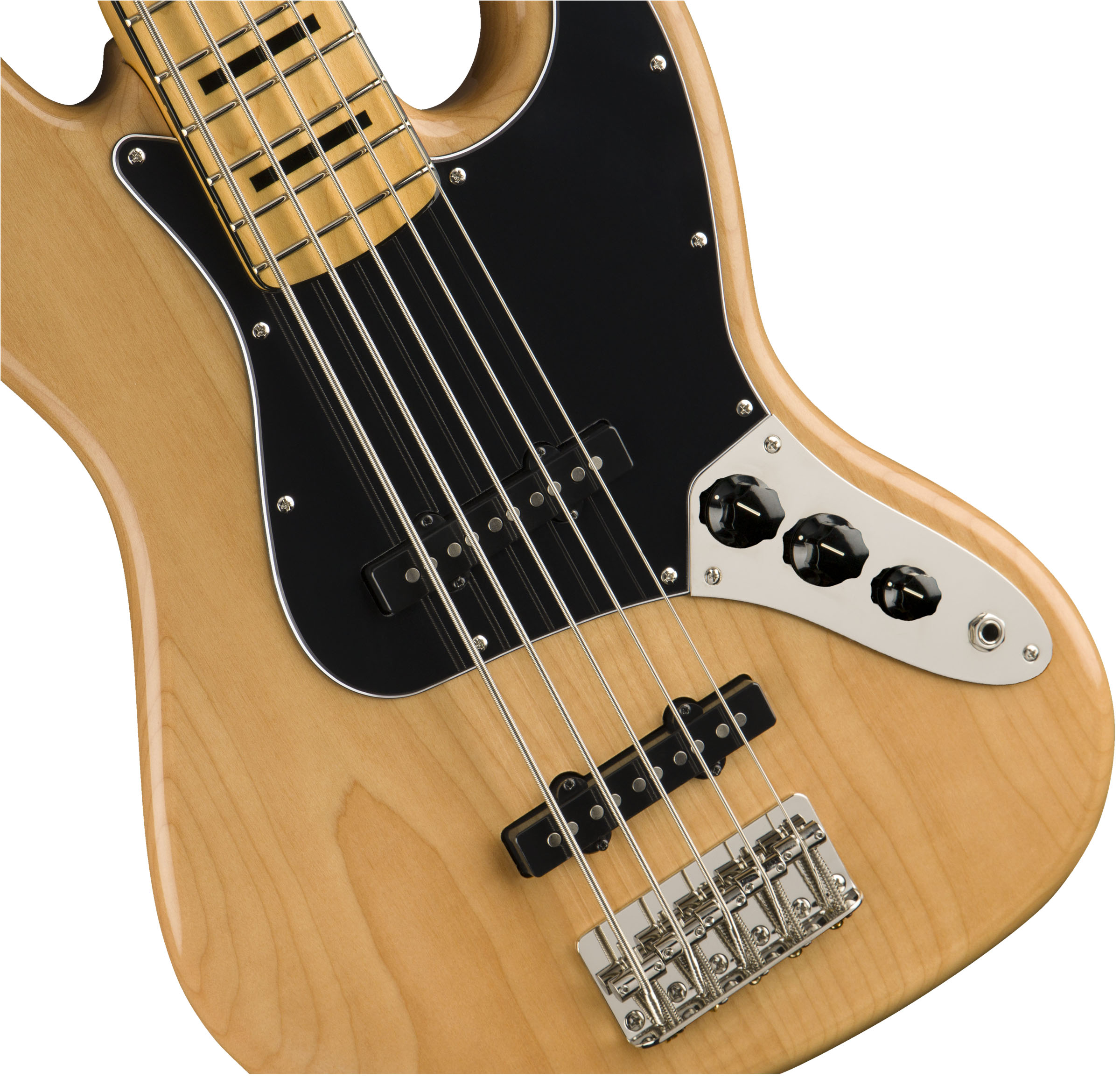 Classic Vibe '70s Jazz Bass® V, Maple Fingerboard, Natural - Image 4
