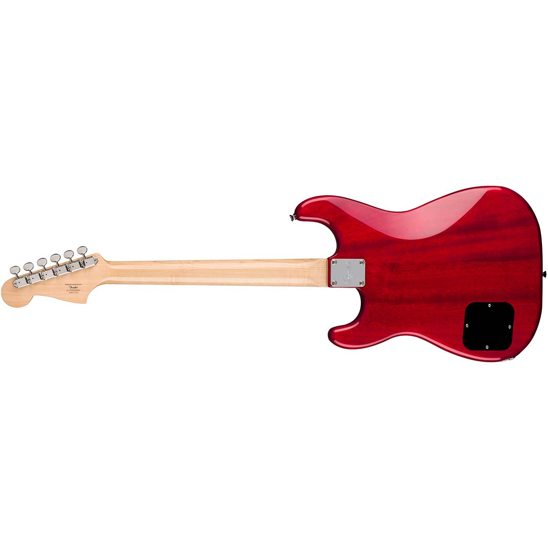 Paranormal Strat-O-Sonic, Laurel Fingerboard, Black Pickguard, Crimson Red Transparent - Image 3
