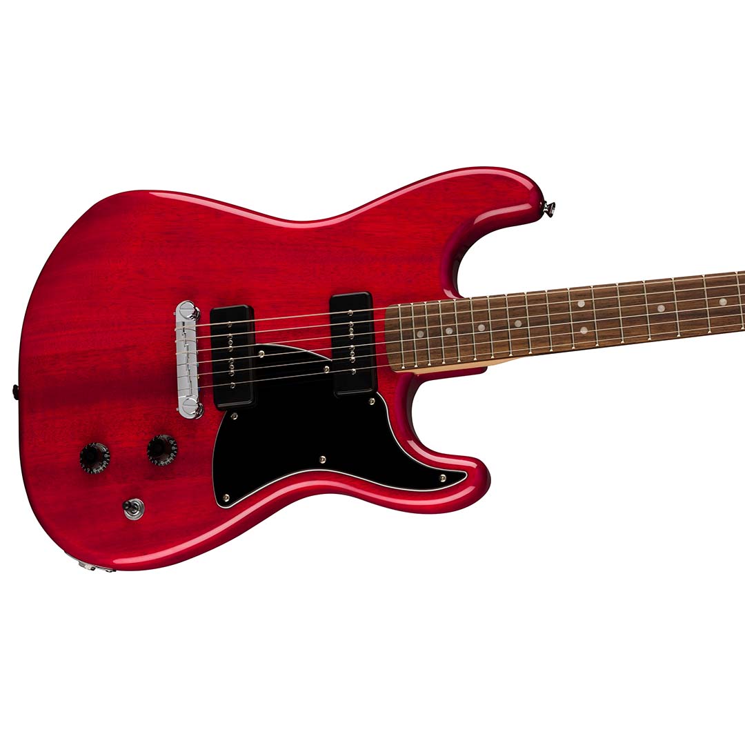Paranormal Strat-O-Sonic, Laurel Fingerboard, Black Pickguard, Crimson Red Transparent - Image 5