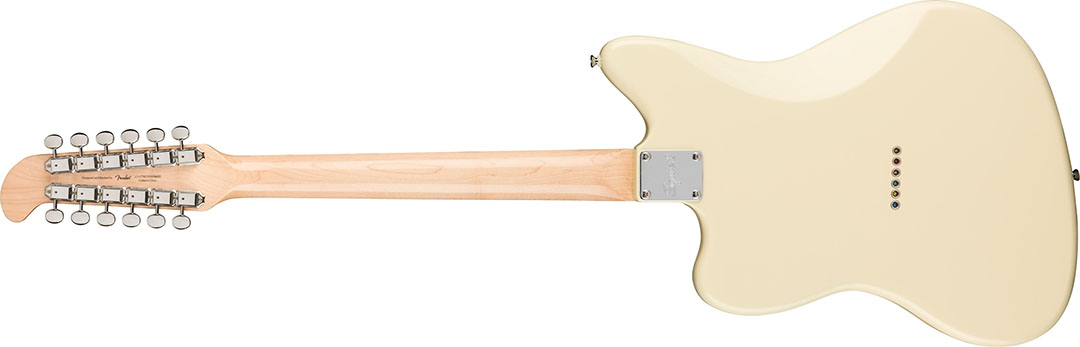 Paranormal Jazzmaster® XII, Laurel Fingerboard, Tortoiseshell Pickguard, Olympic White - Image 3