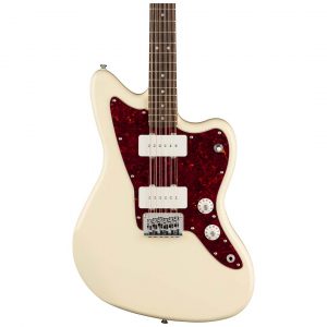 Paranormal Jazzmaster® XII, Laurel Fingerboard, Tortoiseshell Pickguard, Olympic White