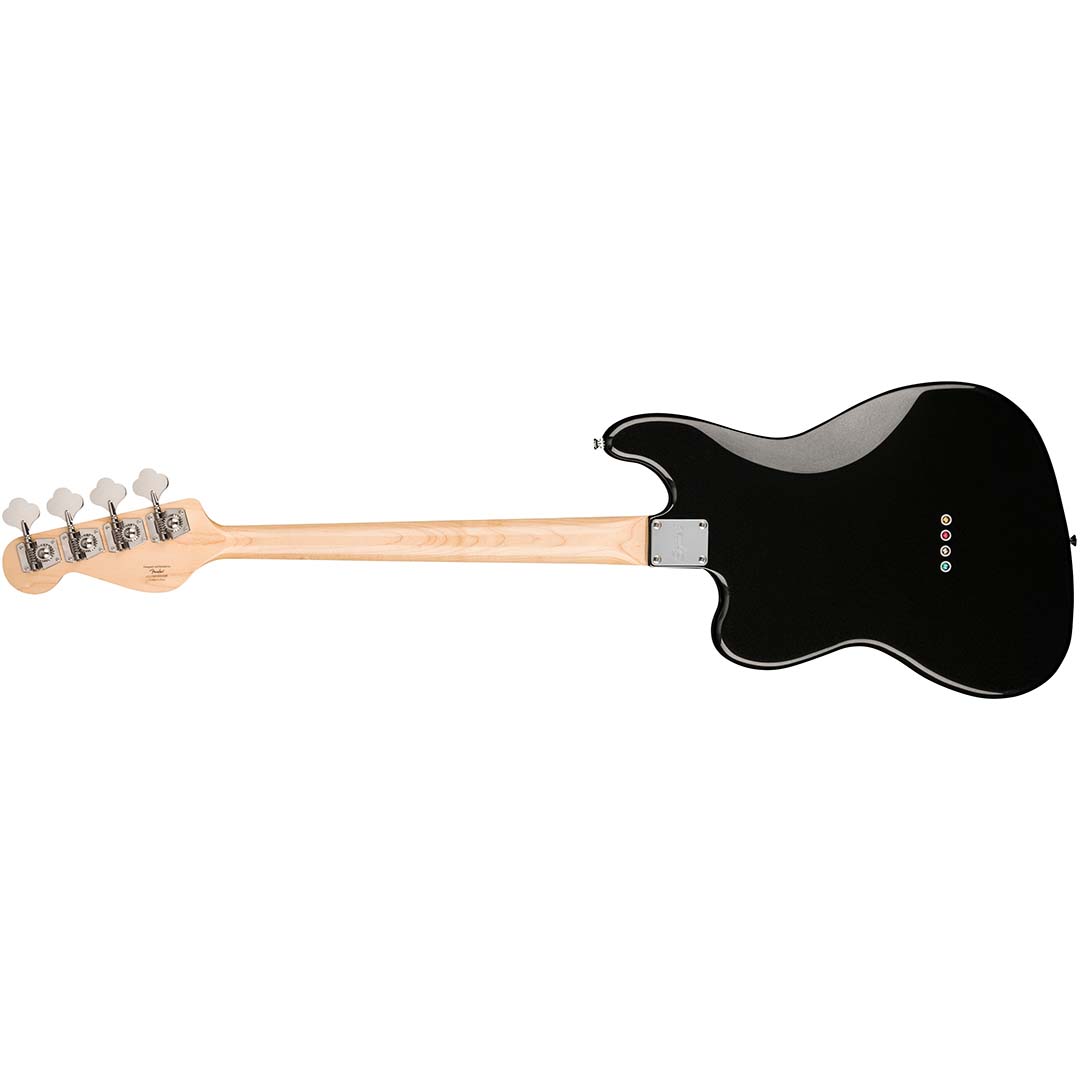 Paranormal Rascal Bass HH, Laurel Fingerboard, White Pearloid Pickguard, Metallic Black - Image 3