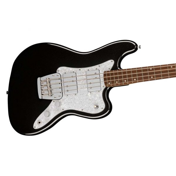 Paranormal Rascal Bass HH, Laurel Fingerboard, White Pearloid Pickguard, Metallic Black - Image 5