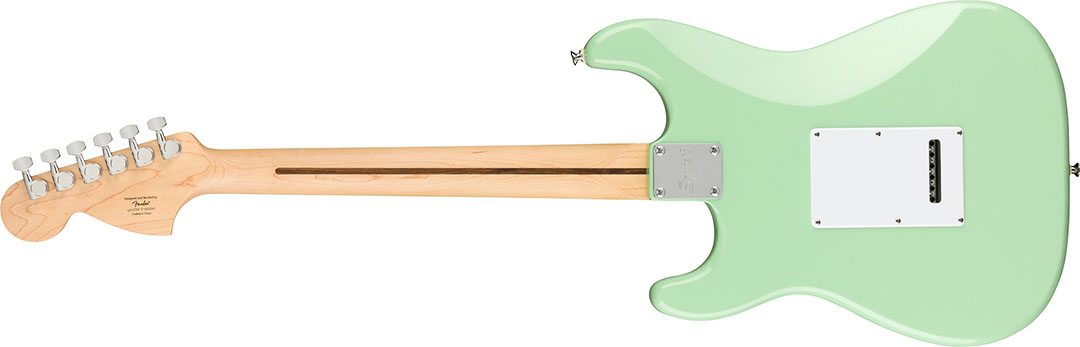 FSR Affinity Series™ Stratocaster®, Laurel Fingerboard, White Pickguard, Surf Green - Image 3