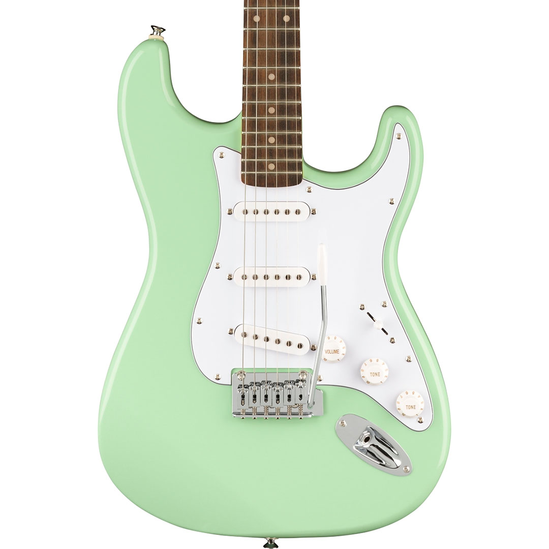 FSR Affinity Series™ Stratocaster®, Laurel Fingerboard, White Pickguard, Surf Green - Image 2