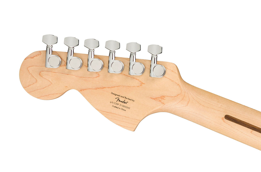 FSR Affinity Series™ Stratocaster®, Laurel Fingerboard, White Pickguard, Surf Green - Image 7