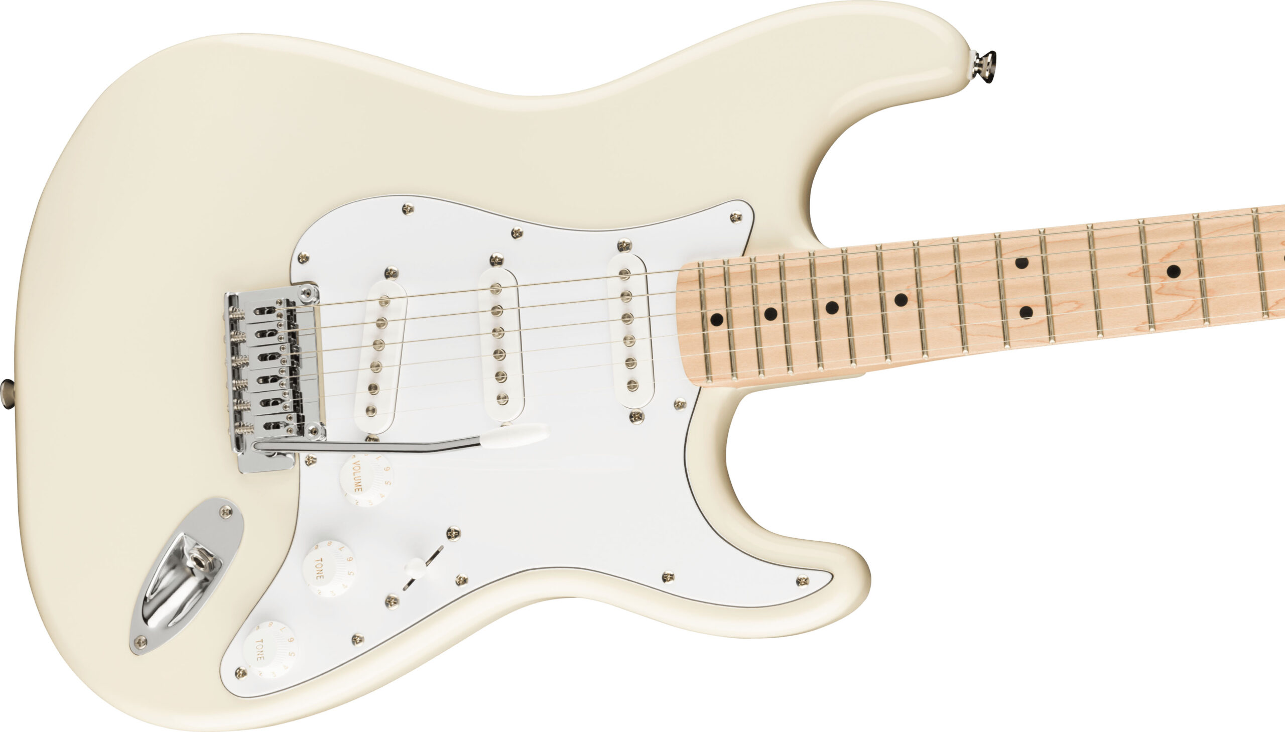 Affinity Series™ Stratocaster®, Maple Fingerboard, White Pickguard, Olympic White - Image 5